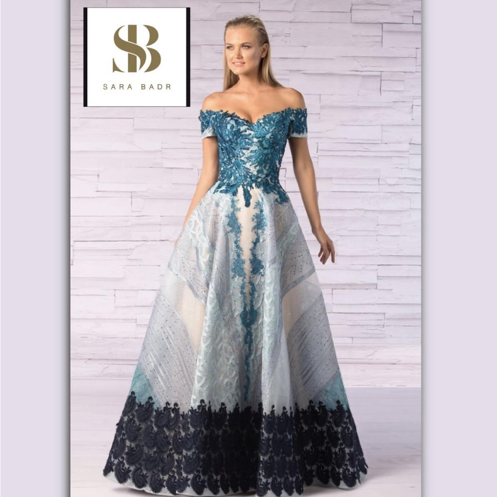 Blue Sara Badr dress size 2